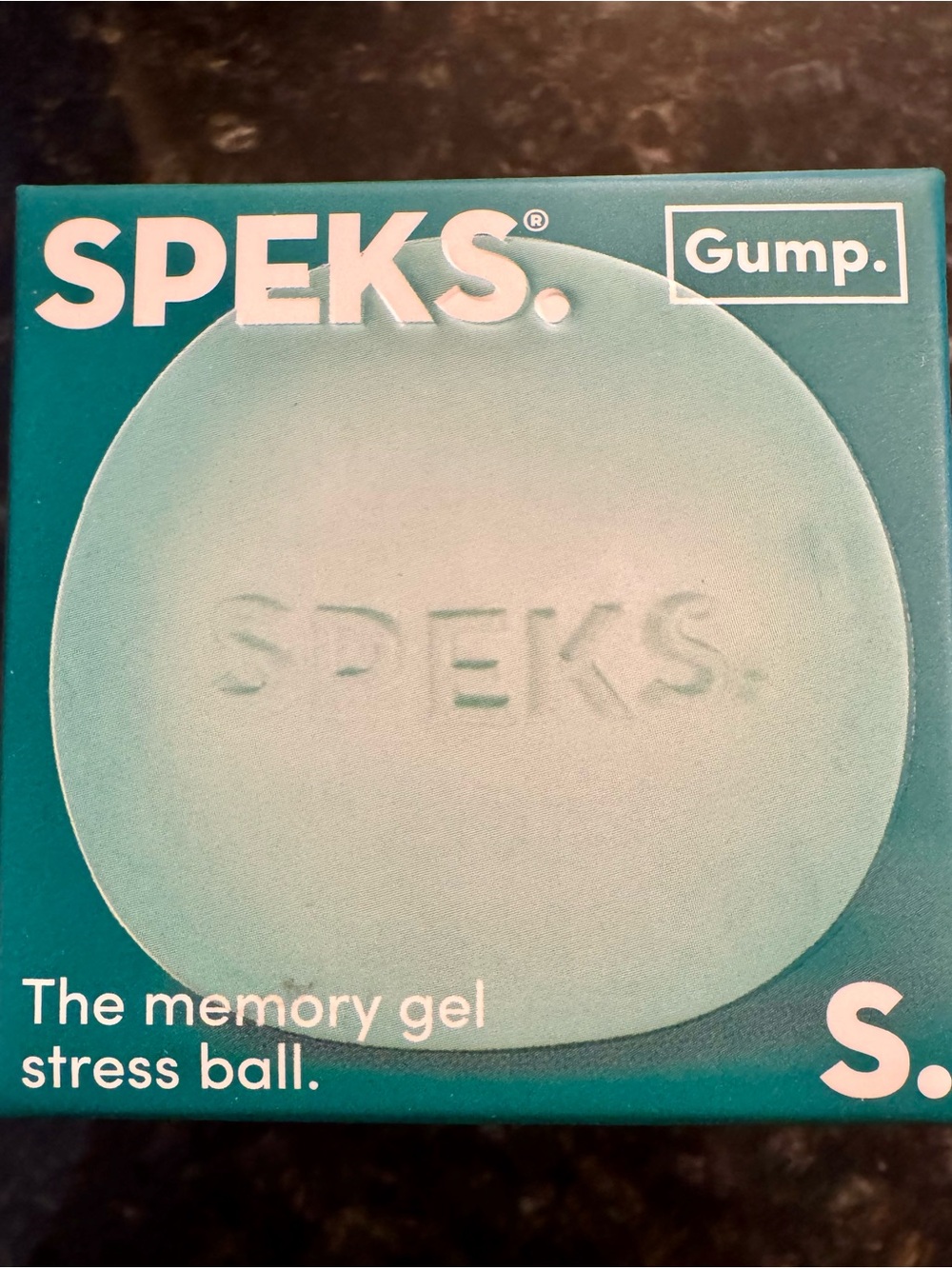SPEKS Gump Memory Gel Stress Ball - Sea Glass
